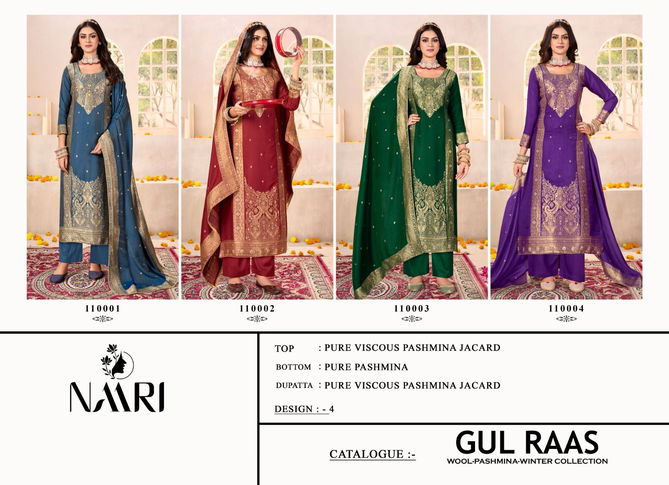 Gul Raas By Naari Pashmina Salwar Kameez Wholesale Price In Surat
